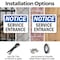 Signmission Service Entrance OSHA Notice Sign, Plastic, 10in W x 7in L, 2PK OS-2PACK-NS-P-710-L-18293 - alternate 8
